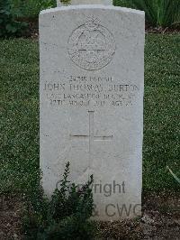 Salonika (Lembet Road) Military Cemetery - Burton, John Thomas